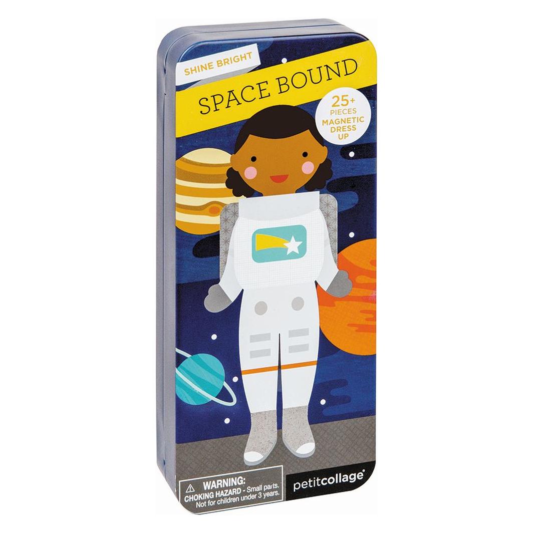 Petitcollage Magnetspiel dress up Weltall (Deutsch, Englisch, Französisch, Italienisch) (PTC271)