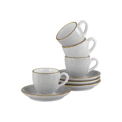 CreaTable Vintage Nature Stein Espressotasse 8-tlg Porzellan
