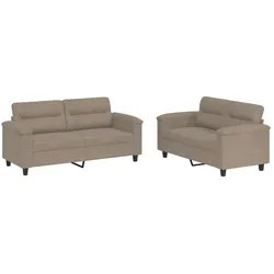 vidaXL, Sofa + Bettsofa, Xamonberg (Ohne Fusshocker) (2-Sitzer)