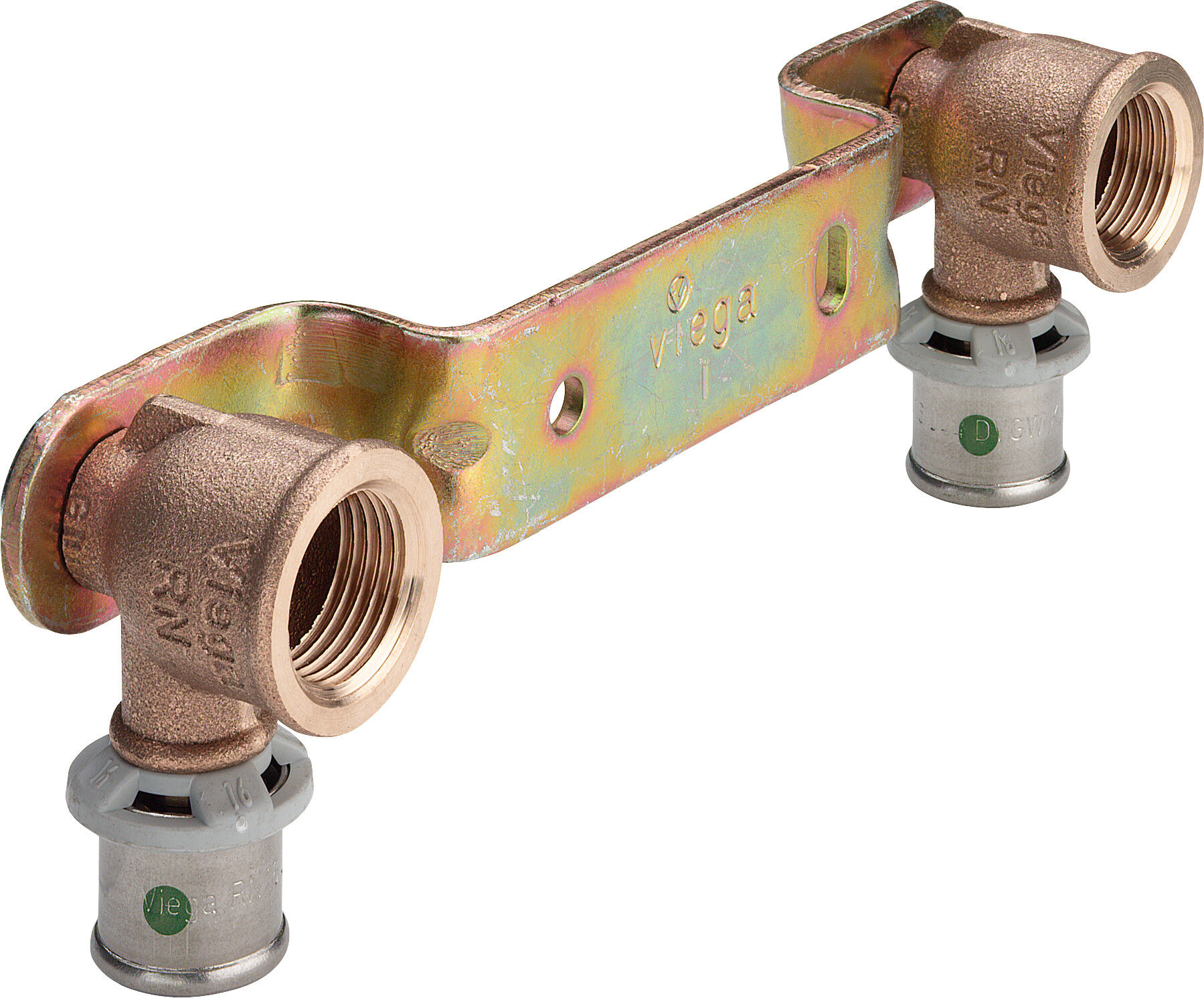 Viega unité de montage Sanfix -P Sanfix bronze, 16xRp 2000 / 2x150mm, SC-Contur