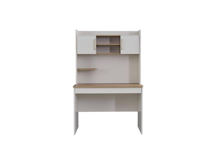 JVmoebel Kinderschreibtisch Moderner Schreibtisch aus Holz mit weißen Regalen für Kinderzimmer (1-St., Schreibtisch), Made in Europa