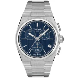 Tissot T1374171104100 Herren-Armbanduhr Quarz PRX 41 mm Chronograph Blau