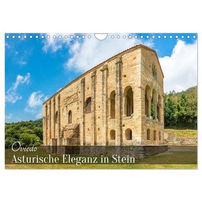 Oviedo - Asturische Eleganz in Stein (Wandkalender 2027 DIN A4 quer), CALVENDO Monatskalender