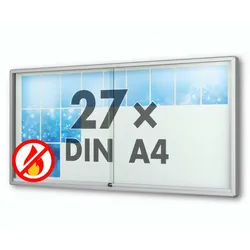 Schaukasten Brandschutzklasse A1 27xA4