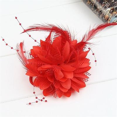 feder braut haarnadel headwear hochzeit tanz haarschmuck kopf blume handgelenk tragen blume diy kopf blume