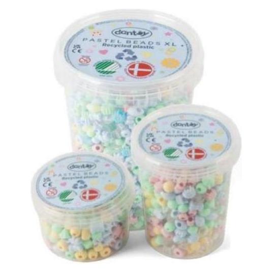 dantoy Pastel Perlen Pastelfarben Klein 280 Stk. (5910)