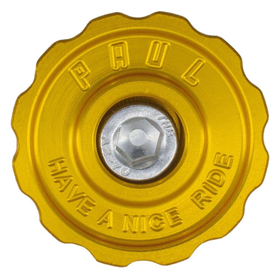 Paul Component Engineering Paul Component Stem Cap Ahead Kappe, 1 1/8", gold (43297648)