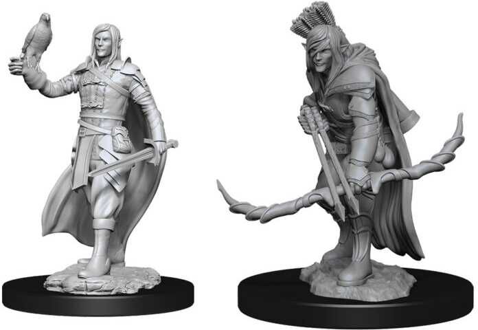 Wiz Kids LLC D&D; Nolzur's Marvelous Miniatures: Elf Ranger Male, Dungeons & Dragons Tabletop Miniature, Unpainted, for Hobbyists