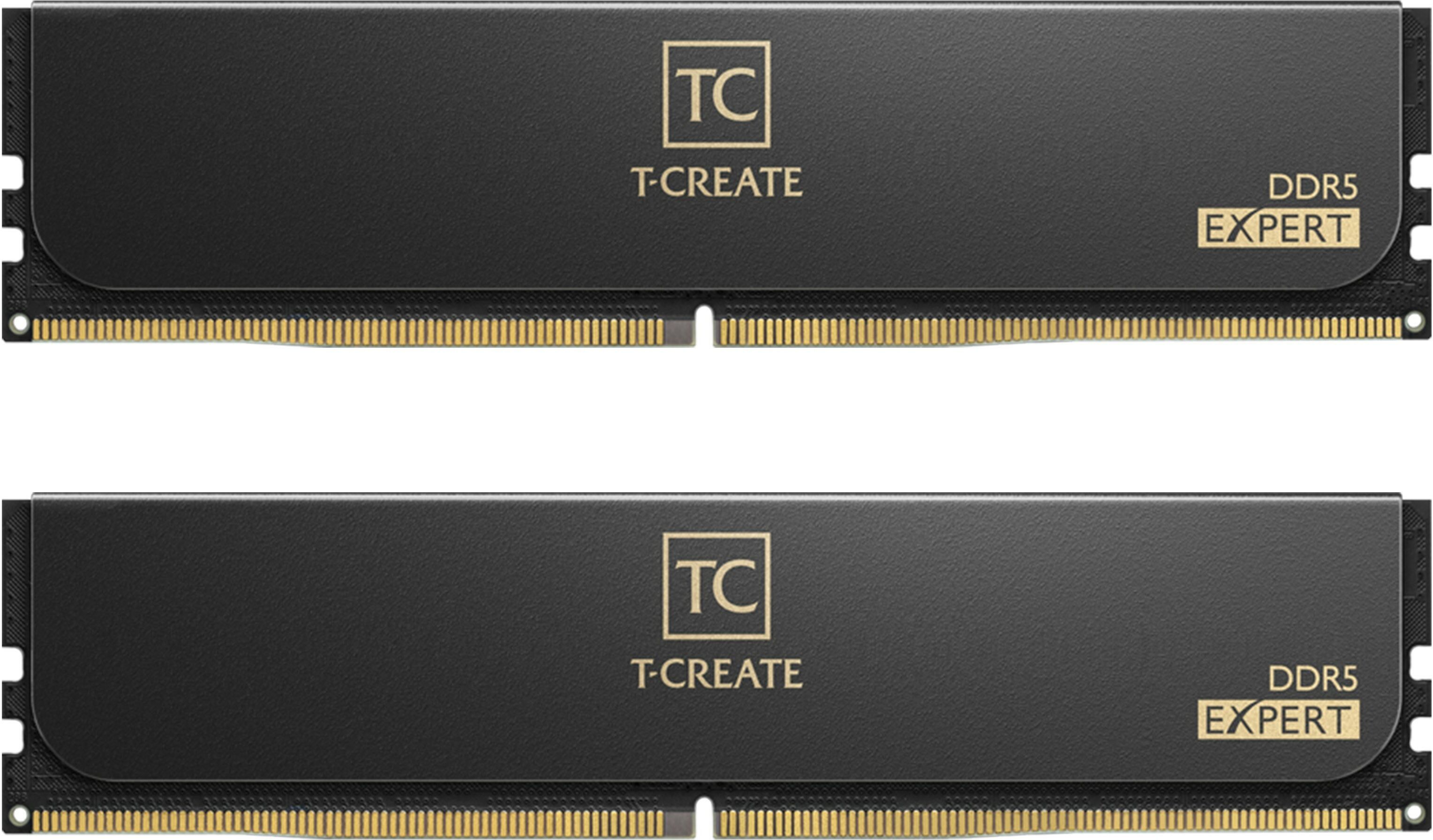 Team Group T-CREATE EXPERT 32GB (2 x 16GB) DDR5 6000MHz CL30 Desktop Memory Kit - Black (CTCED532G6000HC30DC01)