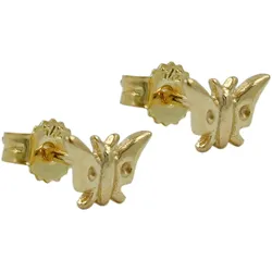 Gallay Ohrstecker Ohrring 5x7mm Schmetterling glänzend 9Kt GOLD
