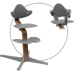 Stokke® Nomi Bundle Hochstuhl Walnuss inkl. Babyset, grau