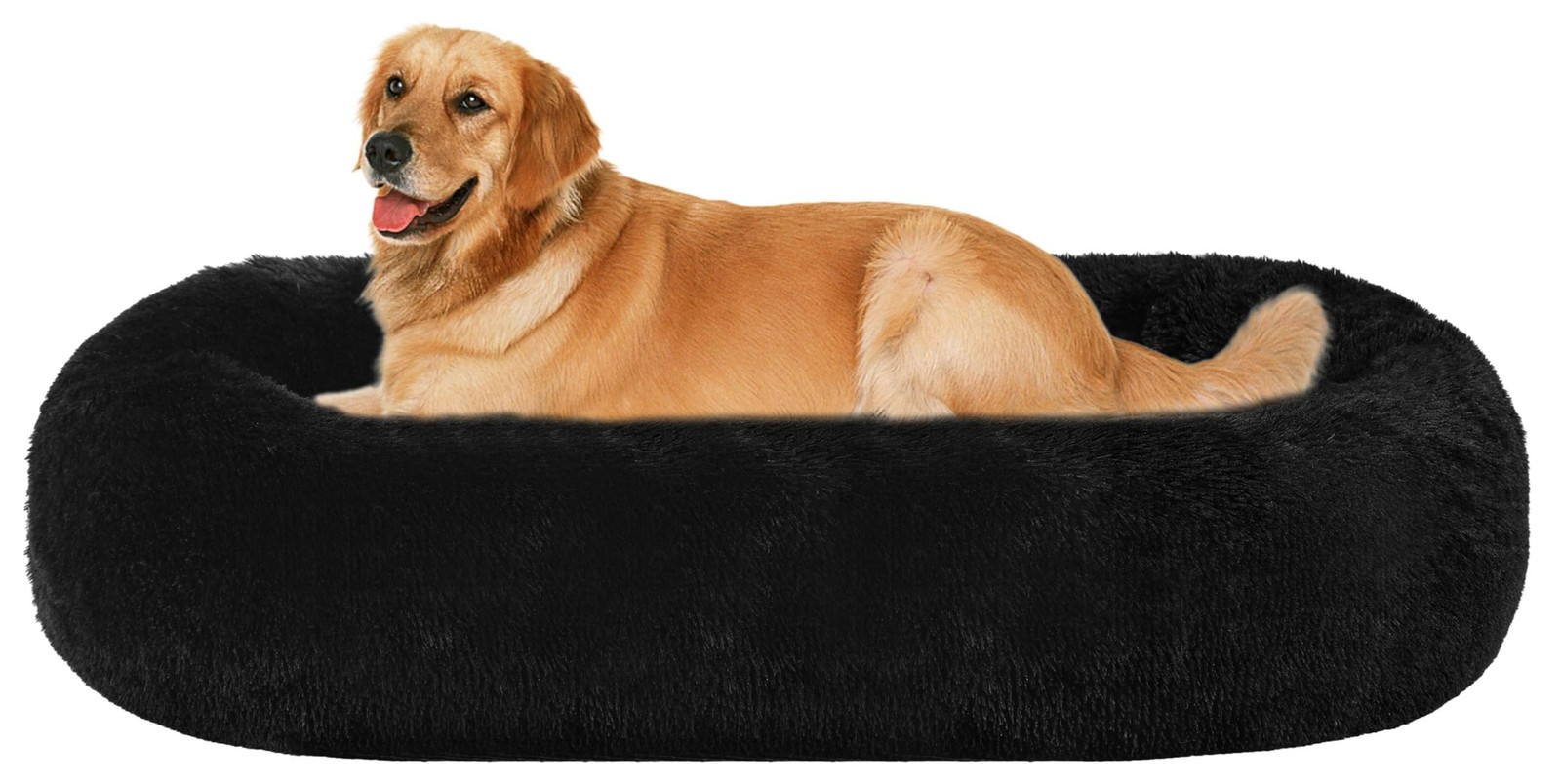 Omgoods Orthopedisch Hondenbed, Donutvormig, Wasbaar, Diameter: 100 cm