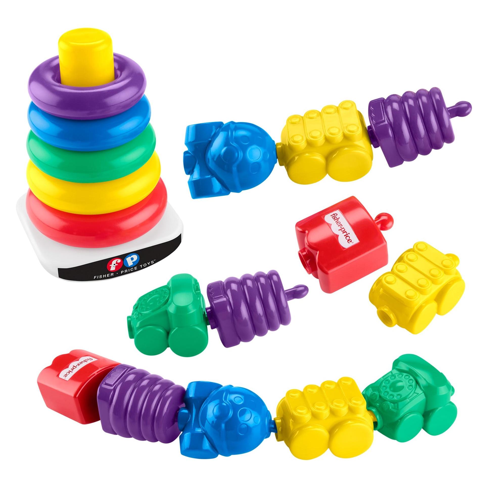 Fisher-Price Mattel 80th Anniversary RAS + Snap Lock Beads Bundle (JGR50)