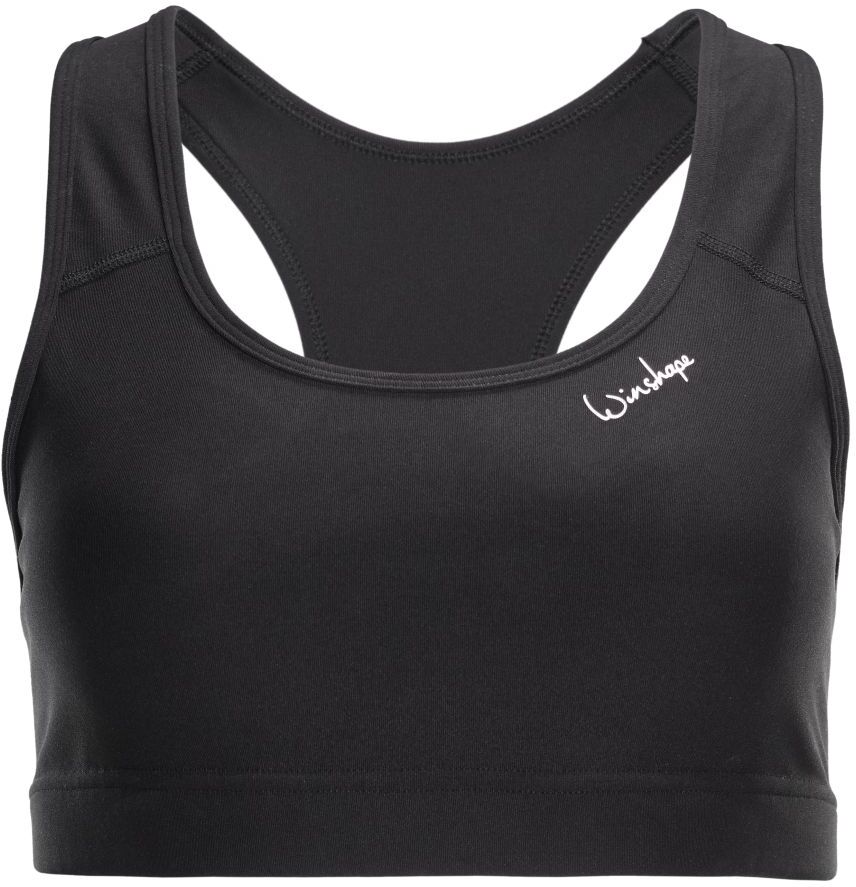 Sport-Bustier WINSHAPE "Functional Comfort Sport-BH SB102C", Damen, Gr. XXL, Normalgrössen, schwarz, 85% Polyester, 15% Elasthan, BHs Sport-Bustier, mit herausnehmbaren Pads schwarz XXL, Normalgrössen