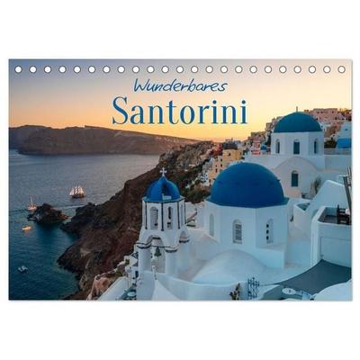 Wunderbares Santorini - Matteo Colombo (Tischkalender 2027 DIN A5 quer), CALVENDO Monatskalender