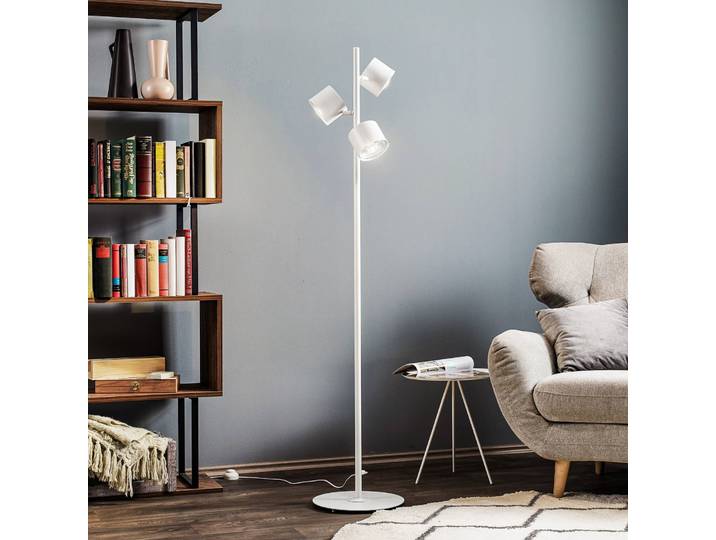 Stehlampe Bot ALDEX, weiß / opal, für Wohn- / Esszimmer, Metall, Modern, Stehlampe
