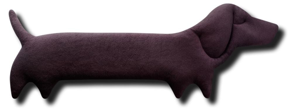 Leschi Verwarmingskussen Winston de Hond - Aubergine