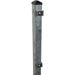 Fa-Bausysteme Zaunpfosten Feuerverzinkt Klemmplättchen Höhe: 630 mm