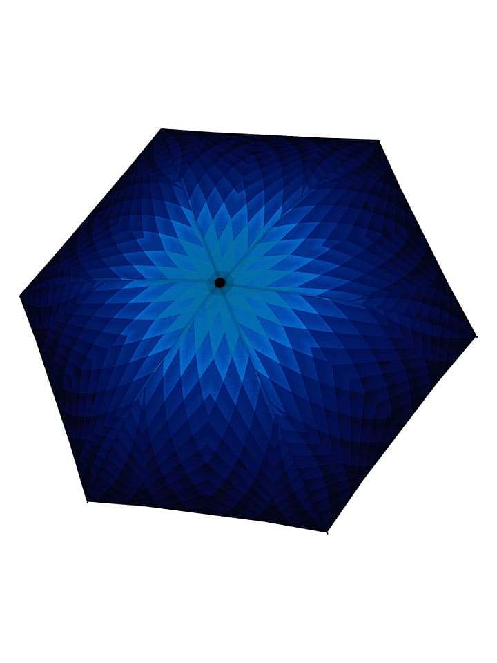 Doppler Taschenschirm in Blau/ Dunkelblau - onesize
