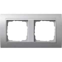 Gira Abdeckrahmen 2-fach alu mit Aluminium ZL, Event 021236