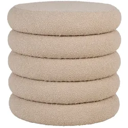 DAHEIM Hocker Brooklyn Stoff Beige