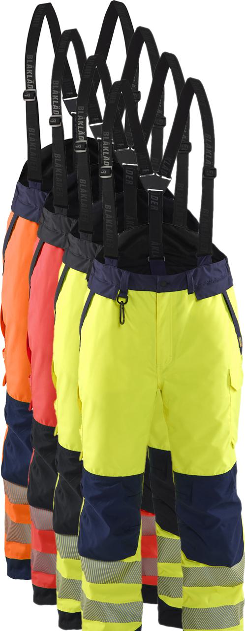 Blåkläder 1875 High Vis Vinter Buks / High Vis Vinter Arbejdsbuks - St - High Vis Gul/sort
