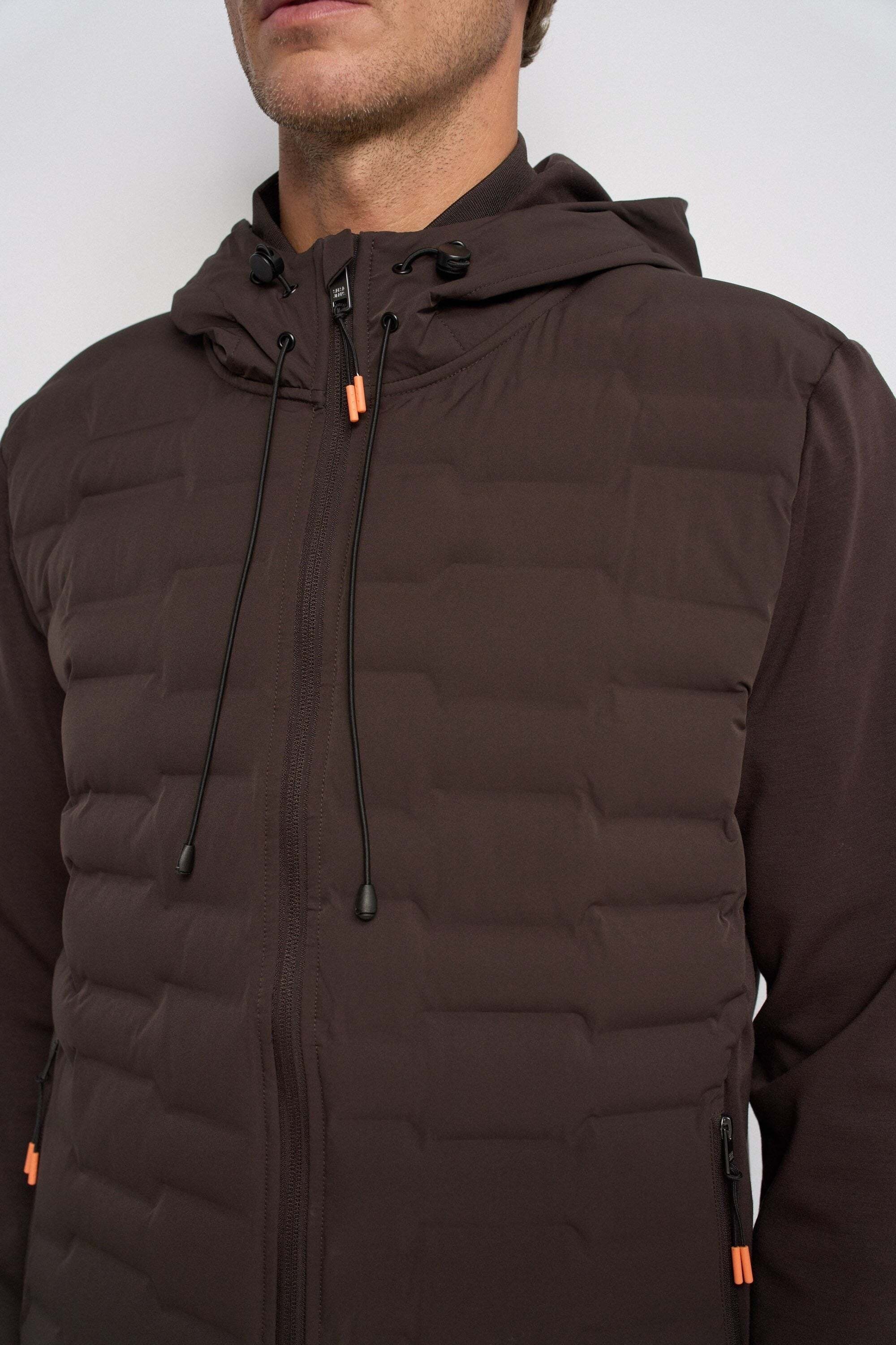 Steppjacke SALSA JEANS "Salsa Jeans Steppjacke Lightweight Quilted", Herren, Gr. S, braun, Jacken Steppjacke braun S
