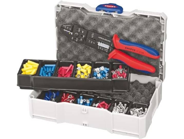 Knipex Assortiment de sertissages pour embouts de câble 13\, 97 90 25 Pièces 265 mm