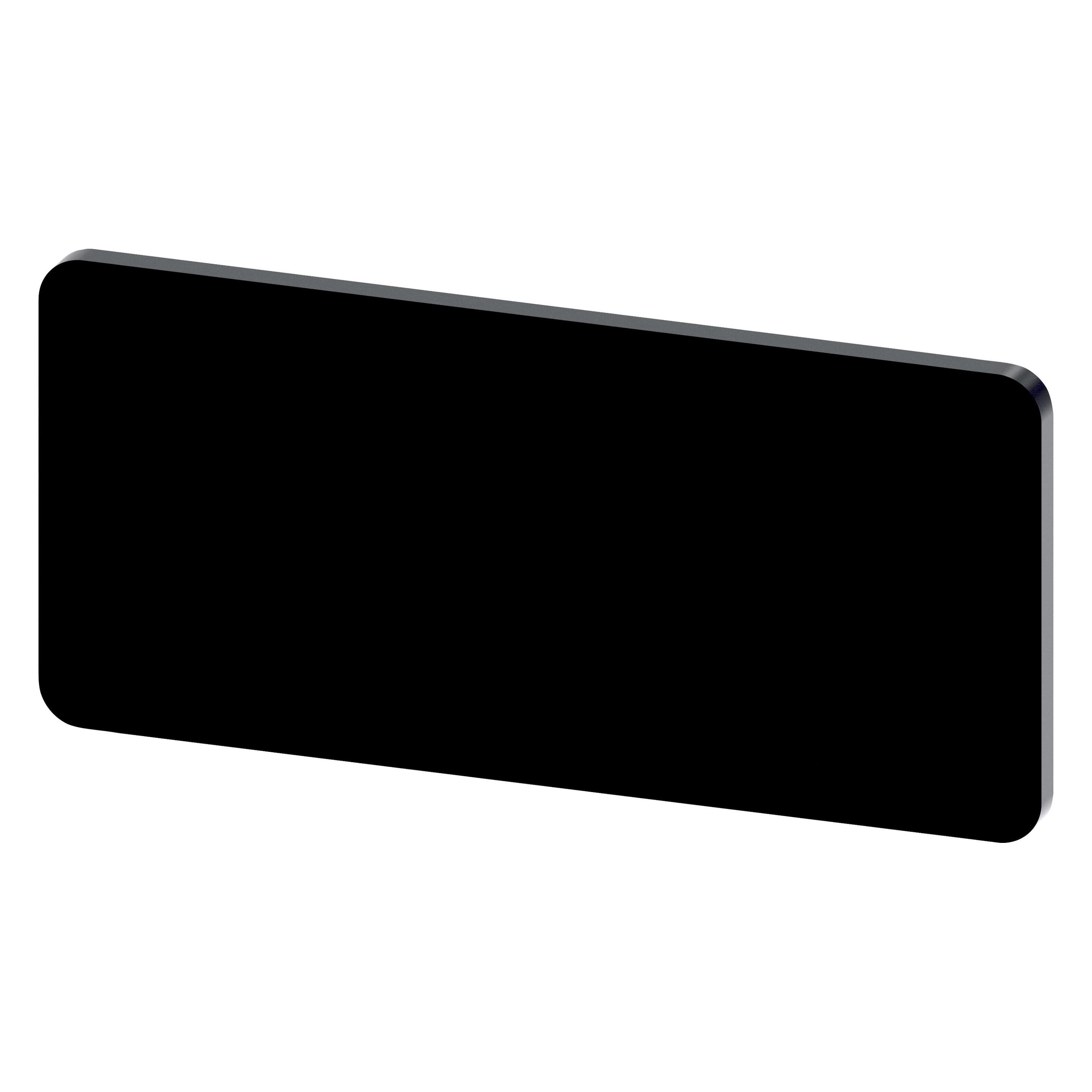 Siemens Labeling plate 12.5x27mm, black (3SU1900-0AC16-0AA0)