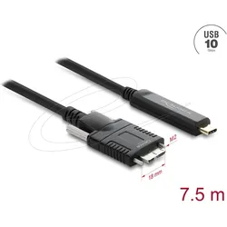 Delock Aktives Optisches Kabel USB 10 Gbps USB Type-C Stecke (7.50 m, USB 2.0), USB Kabel