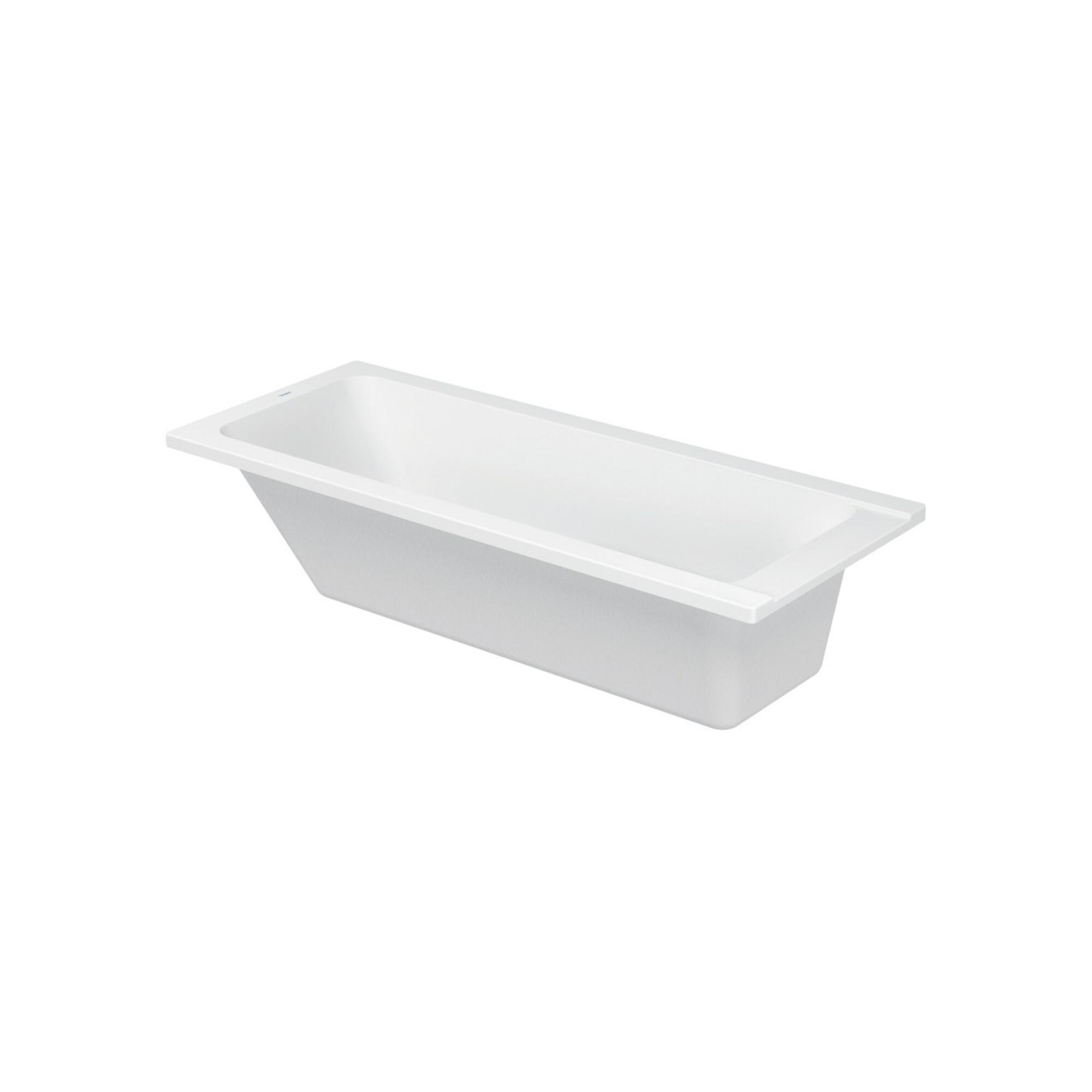 Duravit Rechteck-Badewanne D-Code 170x70x42cm, Abl im Fußber., 1 RS, weiß (700098000000000)