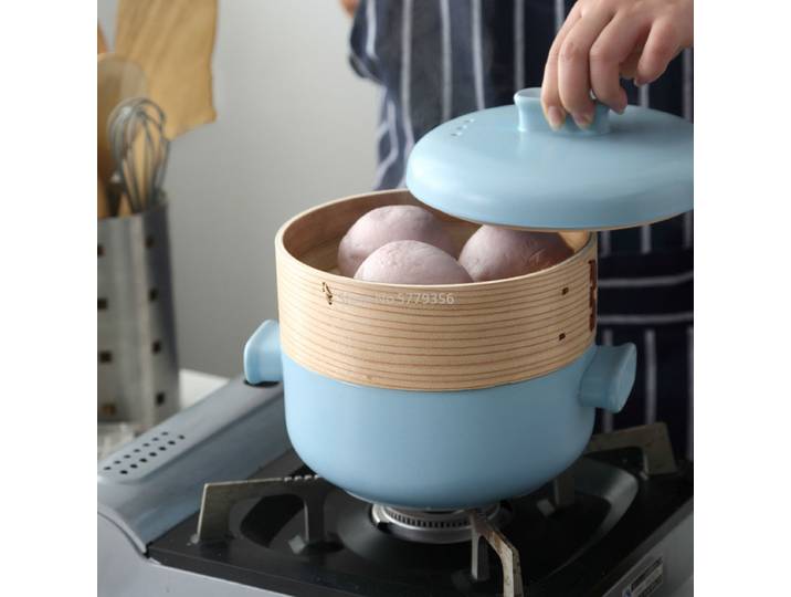 Marmite à vapeur en céramique de Style japonais, marmite à soupe en céramique, marmite à ragoût à haute température, marmite à vapeur pour bouillie de riz