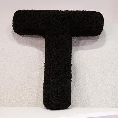 Lush Living Finds I Love U Soft Seat Cushion, Black English Letters Plush Pillow For Back Support, Sofa Chair Plushie Decoration t