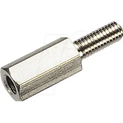 DA 12MM - Distanzhülsen, Metall, 6-Kant, M3, 12mm