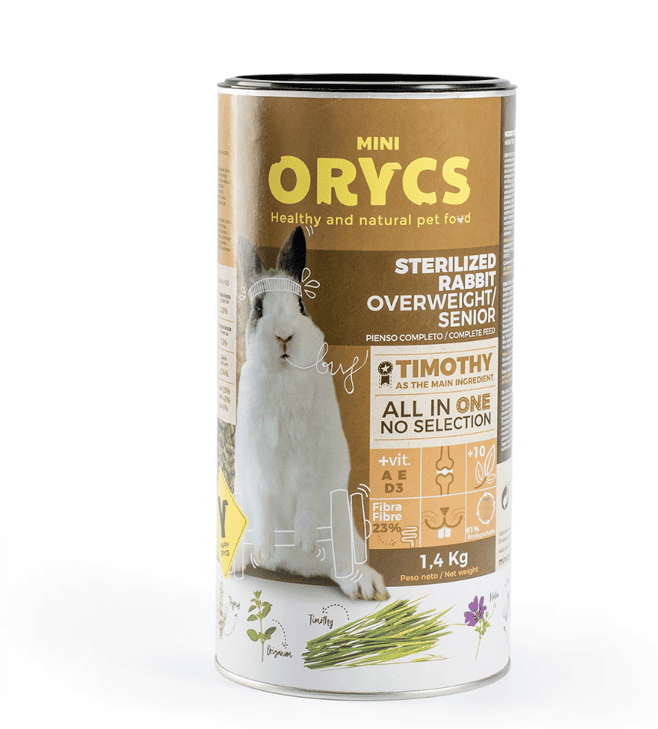 Orycs Ração para Coelhos Esterilizados 1400g