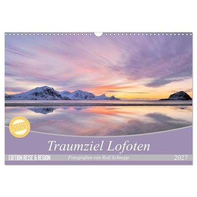 Traumziel Lofoten (Wandkalender 2027 DIN A3 quer), CALVENDO Monatskalender