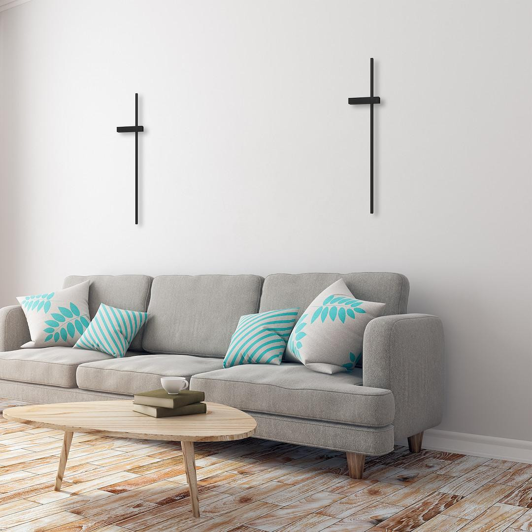 Milagro Lighting Moderne LED Wandlamp Black Bar 90 cm