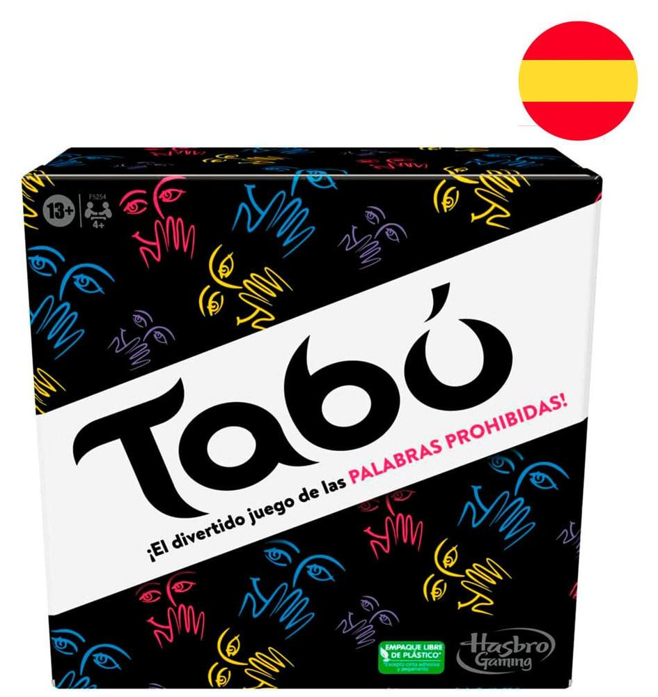 Hasbro Tabu feestspel met 212 kaarten Spaanse editie