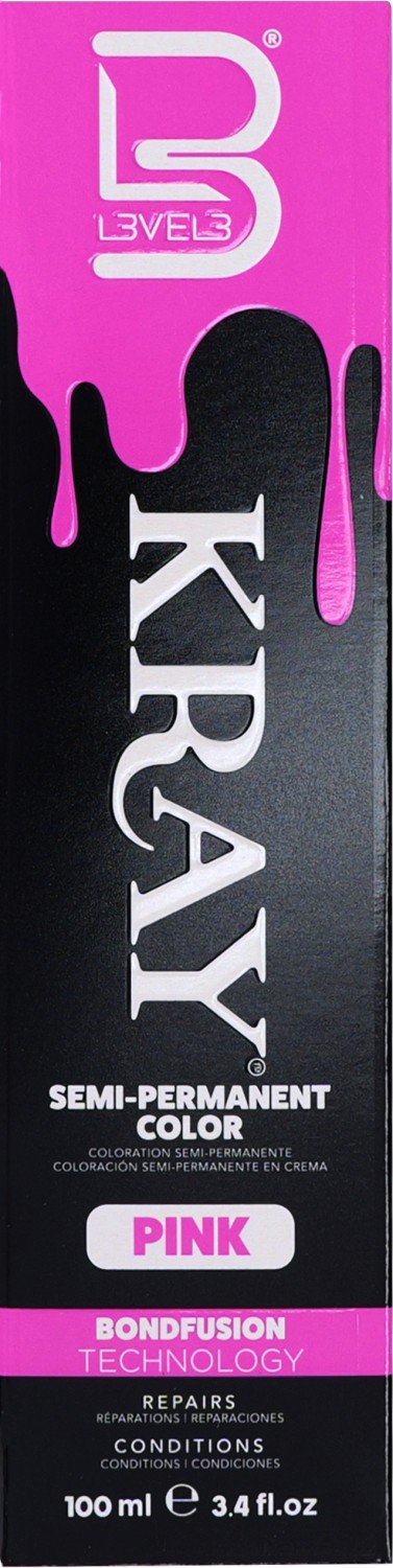 L3VEL3 Kray Color Pink 100 ml LV30175