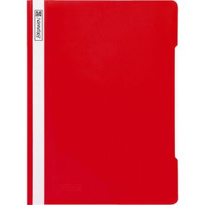 Brunnen Schnellhefter 102010920, A4, rot, aus PP, Vorderdeckel transparent