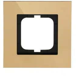 Busch-Jaeger 1721-823-101 Abdeckrahmen 1-fach gold - carat® 2CKA001754A4356 1721823101