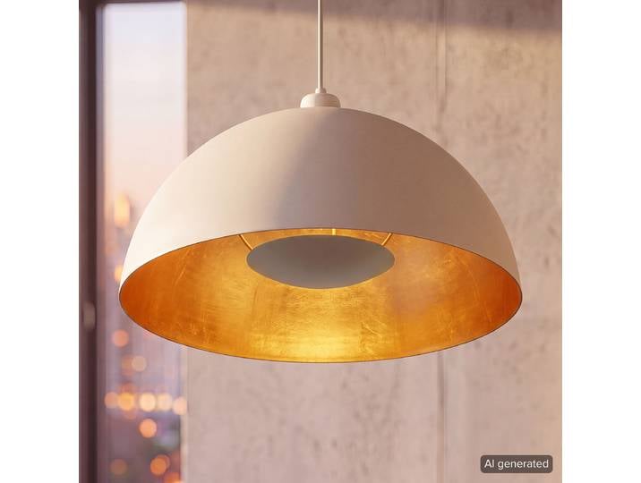 Pendelleuchte Avira 40 x 150 x 40cm Beige/Beige Eisen, pulverbeschichtet E27