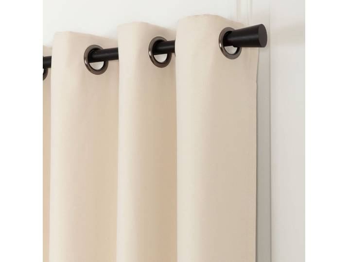 Rideau phonique oeillets beige mc634 130lx250h