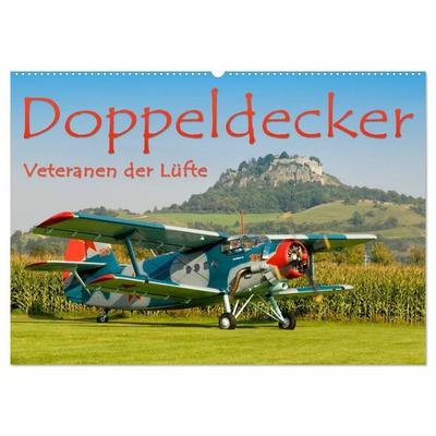 Doppeldecker - Veteranen der Lüfte (Wandkalender 2027 DIN A2 quer), CALVENDO Monatskalender