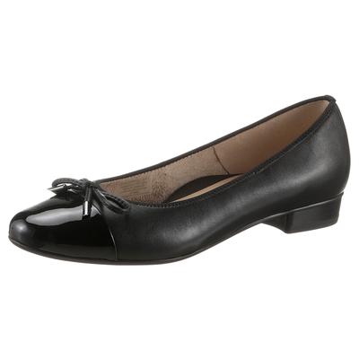 Pumps ARA "BARI", Damen, Gr. 5 (38), schwarz, Glattleder, Lackleder, Schuhe Pumps, mit Lackspitze