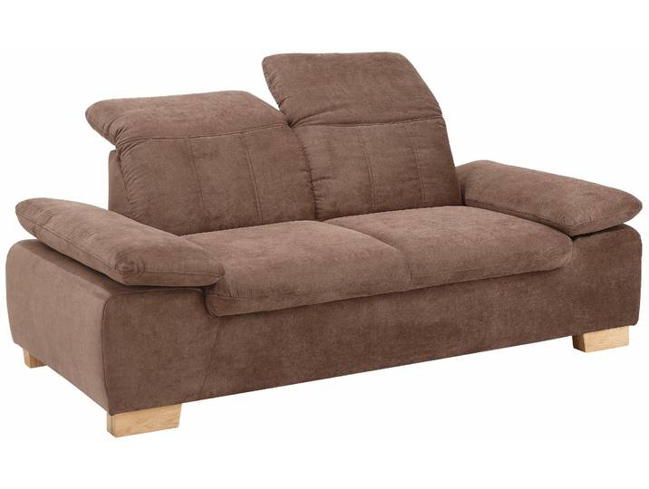 2-Sitzer Sofa, 195x90 cm, Chenille, Rot, Armlehnen- & Rückenfunktion, Klassisch, Home-affaire