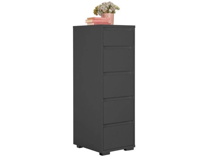 Carryhome Kommode, Anthrazit, Kunststoff, 5 Schublade(n) Schubladen, 40.1x120x48 cm, Wohnzimmer, Kommoden & Sideboards, Kommoden