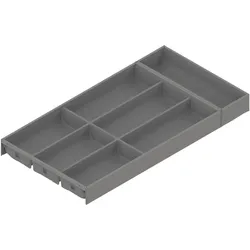 Blum Ambia-Line Besteckkasten 574x300x50, Stahl indiumgrau matt, Besteckkasten, Grau