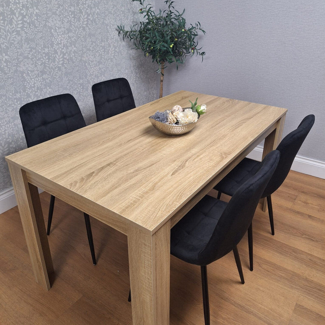 Fairmont Park Migues 4 -Person Dining Set Black 4