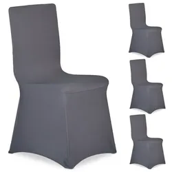 Relaxdays 20 x Stuhlhussen anthrazit Anthrazit